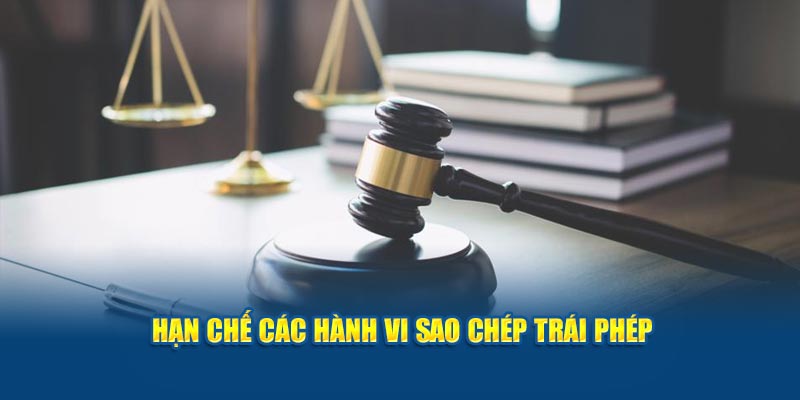 Hạn chế các hành vi sao chép trái phép